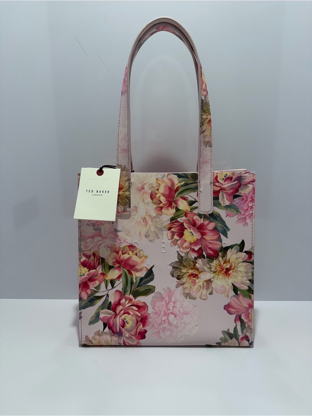 Ted Baker London Floral Print Saffiano Shopper Tote Bag NWT
